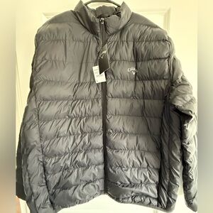 Callaway Quilted Puffer Jacket XL NWT Caviar Black Golf Lightweight